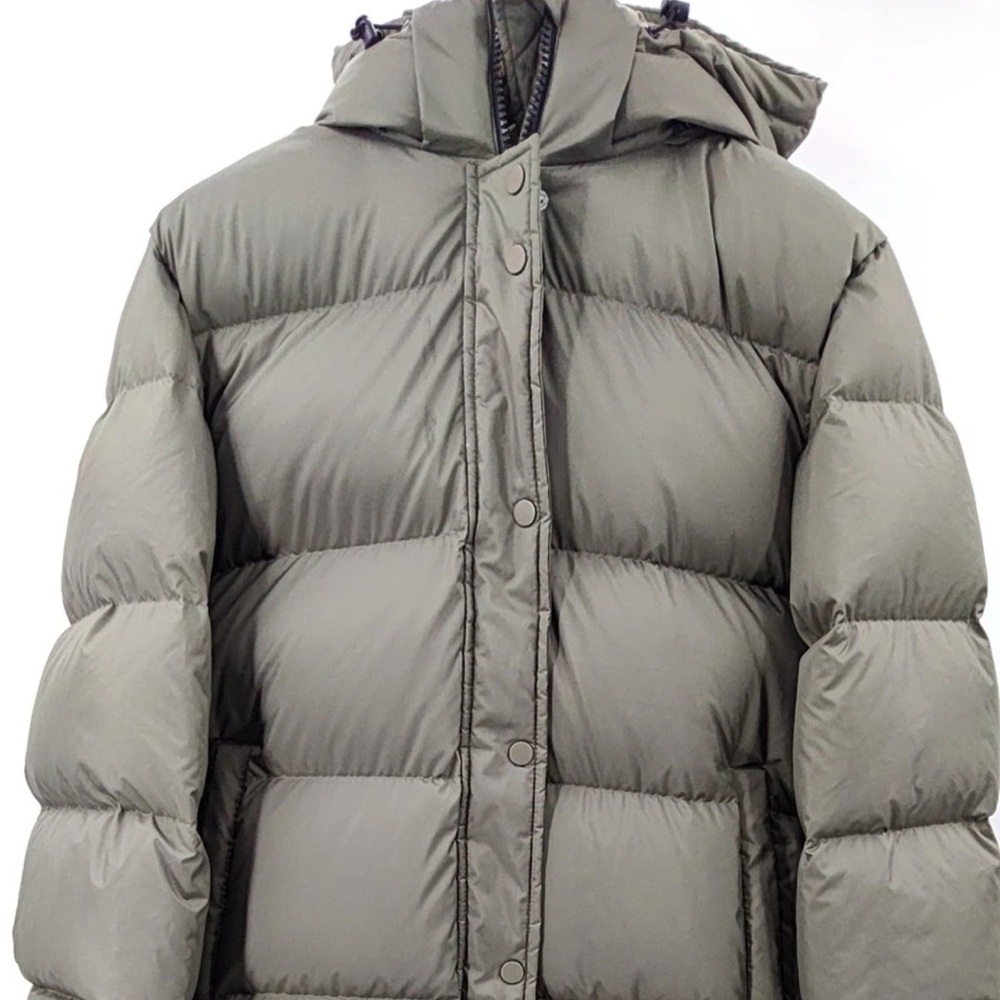 Quince Olive Green Puffer Coat (90% goose down) in Faded Cargo